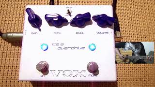 Vox Ice 9 Overdrive pedal joe satriani signature [upl. by Enelyak106]