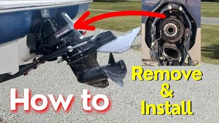 How To Remove amp Install Mercury Out Drive  bell housing  Replace Bellows [upl. by Clapp]