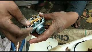 How to clean carburetor of tvs scooty very easily [upl. by Sheffy]