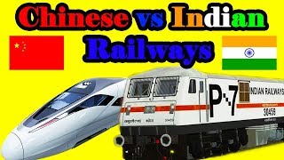 Indian Railways vs Chinese Railways complete comparison [upl. by Jerman883]