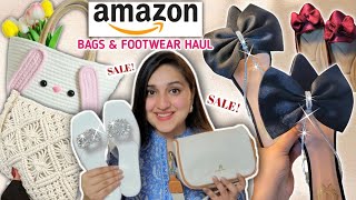 Affordable Bags amp Footwear from Amazon  Amazon Bags haul  Amazon Footwear Haul amazon [upl. by Llerehc]