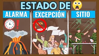 🔵 DESCUBRE el ESTADO DE ALARMA EXCEPCIÓN y SITIO ¿Qué es ¿Diferencias【TODO Con Ejemplos】 [upl. by Addiego202]