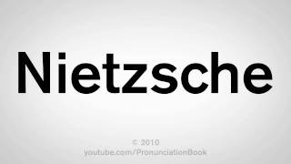 How To Pronounce Nietzsche [upl. by Florenza]