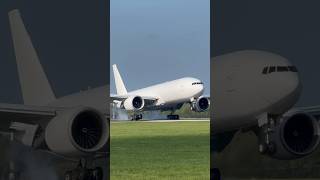 CLOSE UP Emirates Sky Cargo Boeing 777 boeing777 emiratesairlines aviation shorts [upl. by Akiram192]