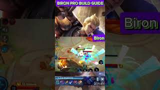 Honor Of Kings Biron Build Synergy Counter Pro Guides [upl. by Dnomad]