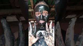 Charcoal face mask 🖤 shorts charcoal face mask Munmunkonai youtubeshorts like comment share [upl. by Ellenhoj]