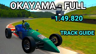 Track guide Okayama  Full Formula Vee iRacing [upl. by Greeley]