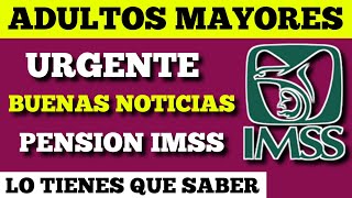 INCREÍBLE NOTICIA PENSION IMSS NUEVOS CAMBIOS PODEROSOS MENSAJES ADULTOS MAYORES HOY MISMO [upl. by Kcirdor]