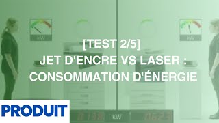 TEST 25 Jet dEncre vs Laser  Consommation dénergie [upl. by Yrallam]