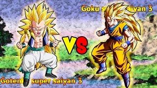 DEBAT Z  Gotenks Super Saiyan 3 VS Goku Super Saiyan 3 [upl. by Martainn700]