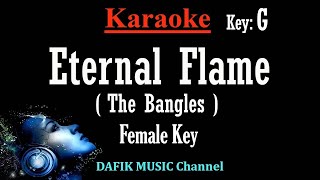 Eternal Flame Karaoke The Bangles Female key G [upl. by Parnell742]