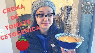 Receta ceto CREMA DE TOMATECALDO DE TOMATE [upl. by Adnahsam]