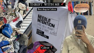 CALICUT THRIFTING THRIFT WITH ME KOZHIKODE  CHEROOTY ROAD  VINTAGE STORE NEEDLE INTENTION [upl. by Arlin]