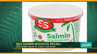 Whats Da Scoops  SampS Noodles recall [upl. by Ahsielat239]