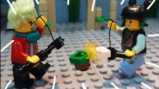 LEGO BEYBLADE Battle short Stopmotion animation [upl. by Virgie197]