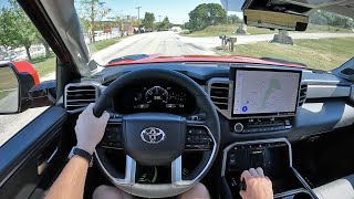 2022 Toyota Tundra Limited  iForce Max Hybrid  POV First Drive Binaural Audio [upl. by Chrisy]