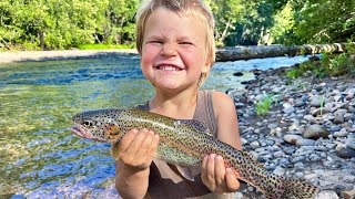 Summer Trout Fishing Catch and Cook in the Gifford Pinchot National Forest [upl. by Ahsart]