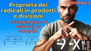 Lezione 3 proprietà dei radicali nella moltiplicazione e divisione svolgimento di esercizi classici [upl. by Ruyle]