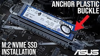 HOW TO INSTALL M2 NVMe SSD TO ASUS PRIME Motherboard using ANCHOR PLASTIC BUCKLE philippines [upl. by Ahsieuqal710]