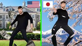 MrBeast Rizz Meme USA vs Japan [upl. by Ahsilaf]