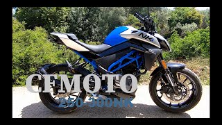 CFMOTO 250 300 NK review  Kokkina Fegaria test [upl. by Horst]