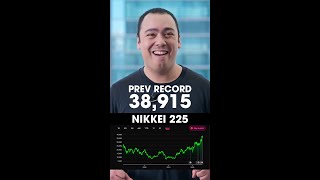 RECORD HIGH Stock Price For Japans Nikkei 225 [upl. by Kcire]