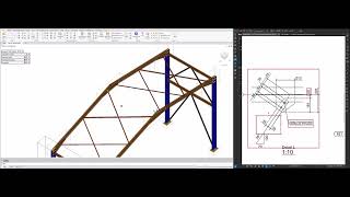 ADVANCE STEEL EP 10 ADDING ROOF BRACING CONNECTIONS [upl. by Mercer]