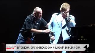 Entre lágrimas Elton John termina concierto debido a una neumonía [upl. by Ihcalam]