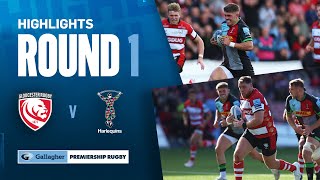 Gloucester v Harlequins  HIGHLIGHTS  Down To The Wire  Gallagher Premiership 202324 [upl. by Limay]