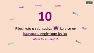 10 Riječi koje u sebi sadrže W koje se ne izgovara u engleskom jeziku  Silent W in English [upl. by Latrina]