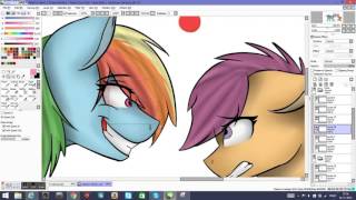 Rainbow factory mlp speedpaint [upl. by Ettezel]