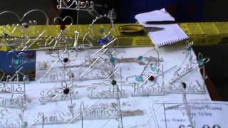 Aluminium wire hand made crafts in 2 minutes United Kingdom London [upl. by Isidro]