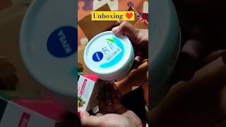 Unboxing nivea soft creamniveaunboxingexplorepagetrending 🔥🔥biotique fruit🍍🍎🍓🍇 lip balm [upl. by Marozik]