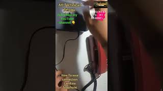 How To Connect beetel B11 landline telephone jio fiber router shorts shortvideo [upl. by Kassie621]