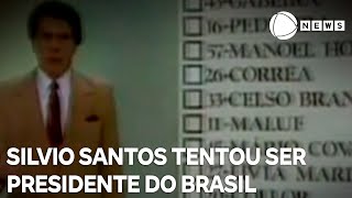 Silvio Santos tentou ser presidente mas foi impugnado pelo TSE [upl. by Fronniah]