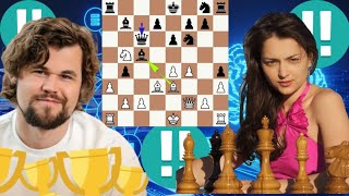 Mistake chess game 241 Magnus Carlsen vs Alexandra Kosteniuk [upl. by Rhonda]