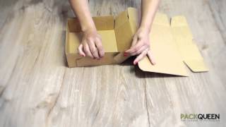 How to Fold your PackQueen Box  Cake Box [upl. by Skurnik]