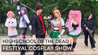 Highschool of the Dead  Takashi Saeko Saya Kohta Rei Shizuka Alice cosplay show [upl. by Ettelohcin500]