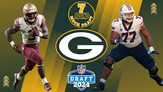 Packers 7 Round Mock Draft Post Super Bowl nfl nfldraft [upl. by Sankaran]