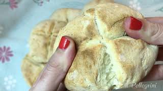 PAN SIN LEVADURA  2 INGREDIENTES  RÁPIDO Y FÁCIL Receta de panes sin leudado [upl. by Euqor712]