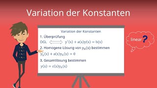 Variation der Konstanten  Differentialgleichung erster Ordnung lösen [upl. by Anileba180]