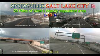 Utahs most populated 50 miles stretch SpringvilleSalt Lake City SEVEN YEARS AGO 20170111 [upl. by Anelah779]