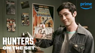 Behind The Scenes with Logan Lerman  Hunters  Prime Video [upl. by Dustman]