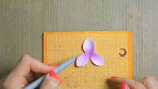 How to Make a Paper Orchid by Spellbinders [upl. by Feliks989]