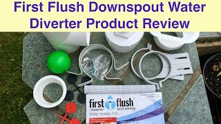 First Flush Downspout Water Diverter Product Review [upl. by Ddej]