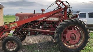 IH Farmall 400 With F11 Farmhand Loader [upl. by Llerat458]