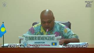 Palau National Congress  11th OEK The Senate 6th day of 15th Special Session Sept 23 2024 [upl. by Uah398]