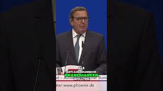 Selbstbewusst gegen Präsident Trump Unsere Strategie sollte Standhaft sein 🧀 🤪 Gerhard Schröder [upl. by Kathrine]