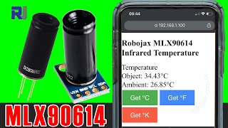 Using NonContact MLX90614 Temperature Sensor with NodeMCU D1 Mini over WiFi [upl. by Nauqyaj]