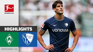 Bochum Has To Go To Relegation  Werder Bremen  VfL Bochum 41  Highlights  MD 34 – Bundesliga [upl. by Doralyn]